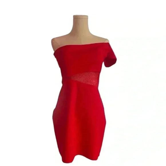 Lovers + Friends Revolve One Shoulder Formal Mini Dress NWT Medium - Picture 1 of 5